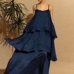 Spetses Μάξι Φόρεμα Tencel με βολάν