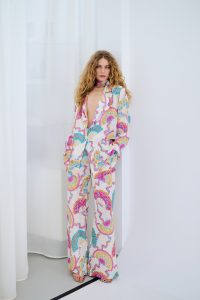 Goldray white satin co ord set - Image 2