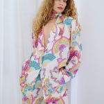 Goldray white satin co ord set