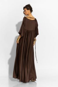 Blaze Μακρύ Oversized Φόρεμα Σατέν - Image 4