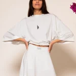 Tsarka Κοντό Τ-shirt με Κέντημα Logo