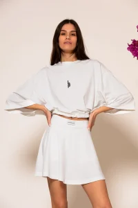 Tsarka Κοντό Τ-shirt με Κέντημα Logo