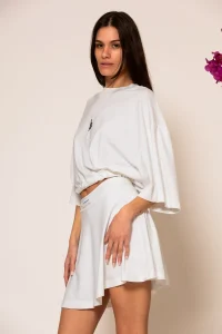 Tsarka Κοντό Τ-shirt με Κέντημα Logo - Image 2