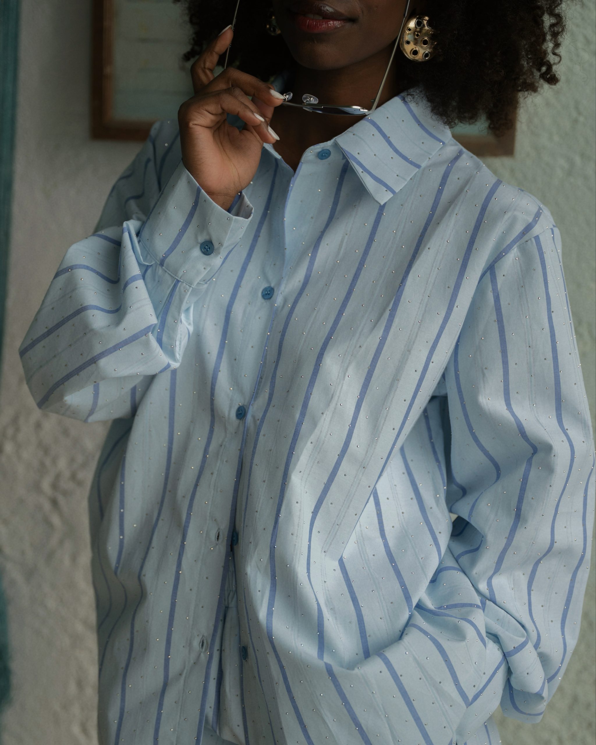 IMG_4522-scaled Maris Sequined Oversized Shirt - Image 1