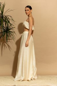 Rodos Κοντό Στράπλες Τοπ Tencel - Image 6