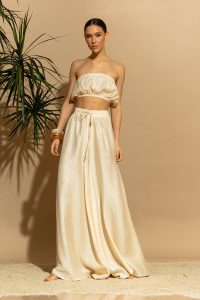 Rodos Κοντό Στράπλες Τοπ Tencel - Image 4