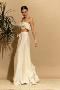 Rodos Κοντό Στράπλες Τοπ Tencel - Image 7