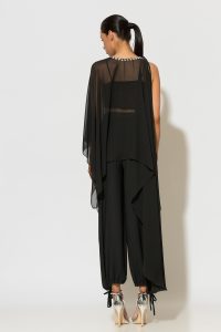 StellaWear Τουνίκ Κάπα από Μουσελίνα Σιφόν με Κρύσταλλα - Image 11