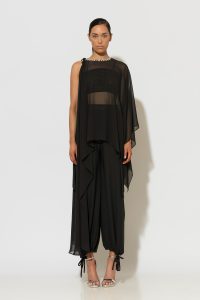 StellaWear Τουνίκ Κάπα από Μουσελίνα Σιφόν με Κρύσταλλα - Image 4