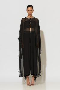 StellaWear Τουνίκ Κάπα από Μουσελίνα Σιφόν με Κρύσταλλα - Image 6