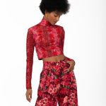 Calista jersey crop top