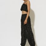 ASTROCHIC Παντελόνι Devore Georgette με λάστιχα