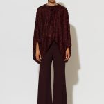 GALAXY LUXURY Devore Top Πόντσο με σούρες