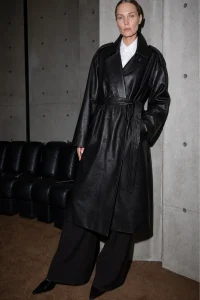 Paloma Faux Leather Coat - Image 7